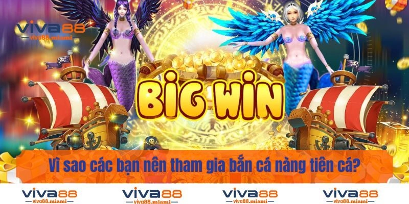 Vì sao các bạn nên tham gia bắn cá nàng tiên cá?